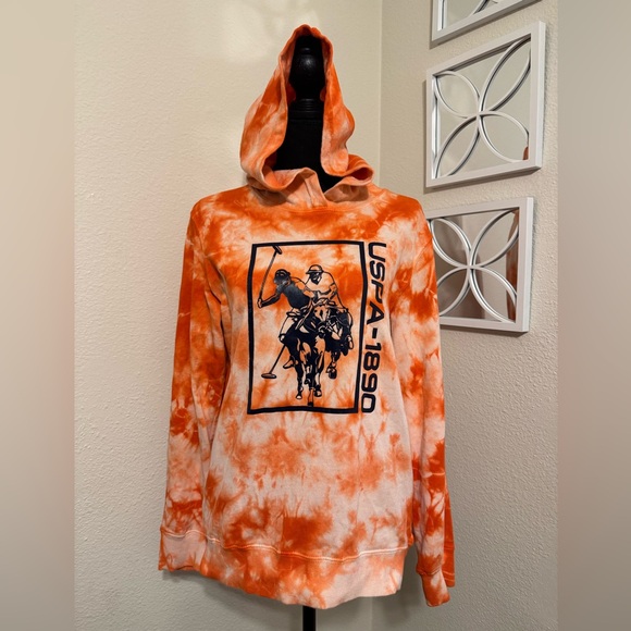 2-Pack U.S Polo Assn Orange/White & Gray/Green Hoodie’s - Picture 8 of 9